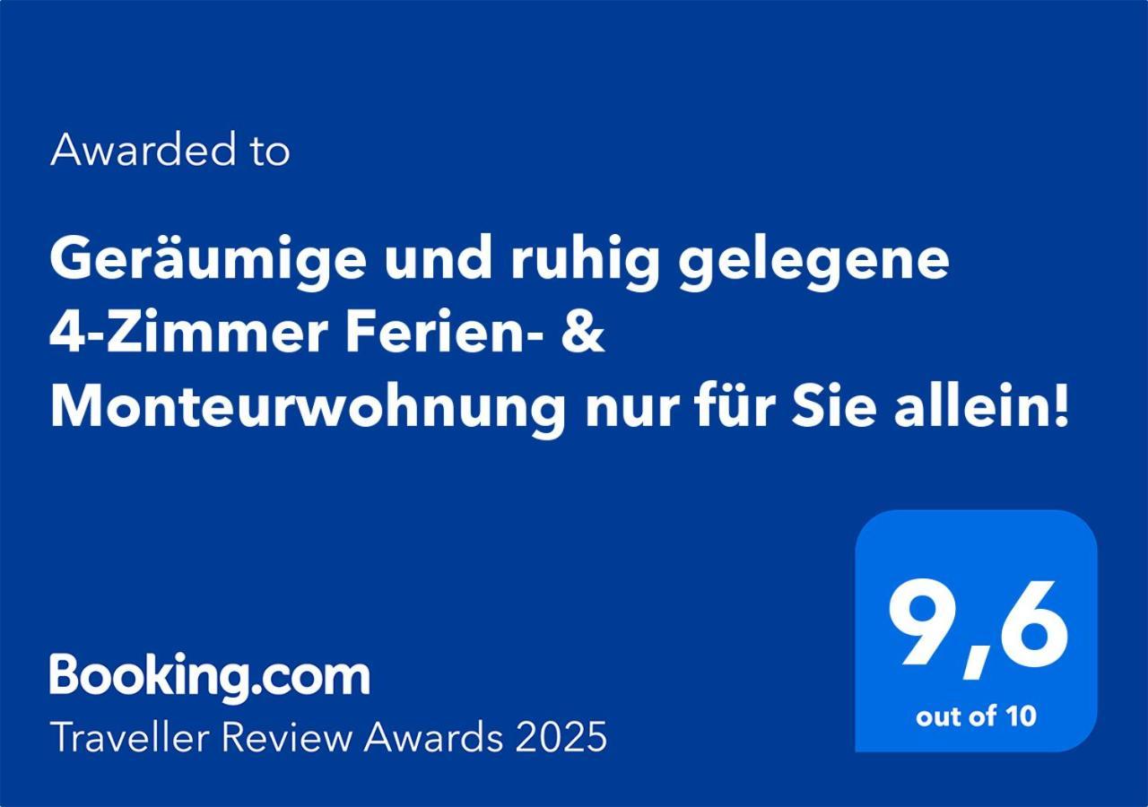 4 Zimmer Geraeumige Und Ruhig Gelegene Ferien- Und Monteurwohnung Nur Fuer Sie Allein Aujvari Vermietungen Spiegelberg Zewnętrze zdjęcie